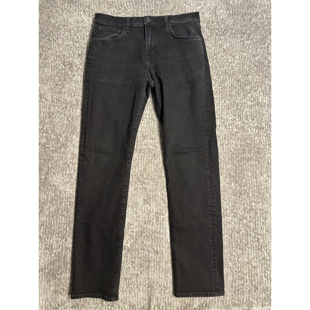 7 For All Mankind The Straight Jeans Mens 32x33 Blue Stretch Denim Dark Wash
